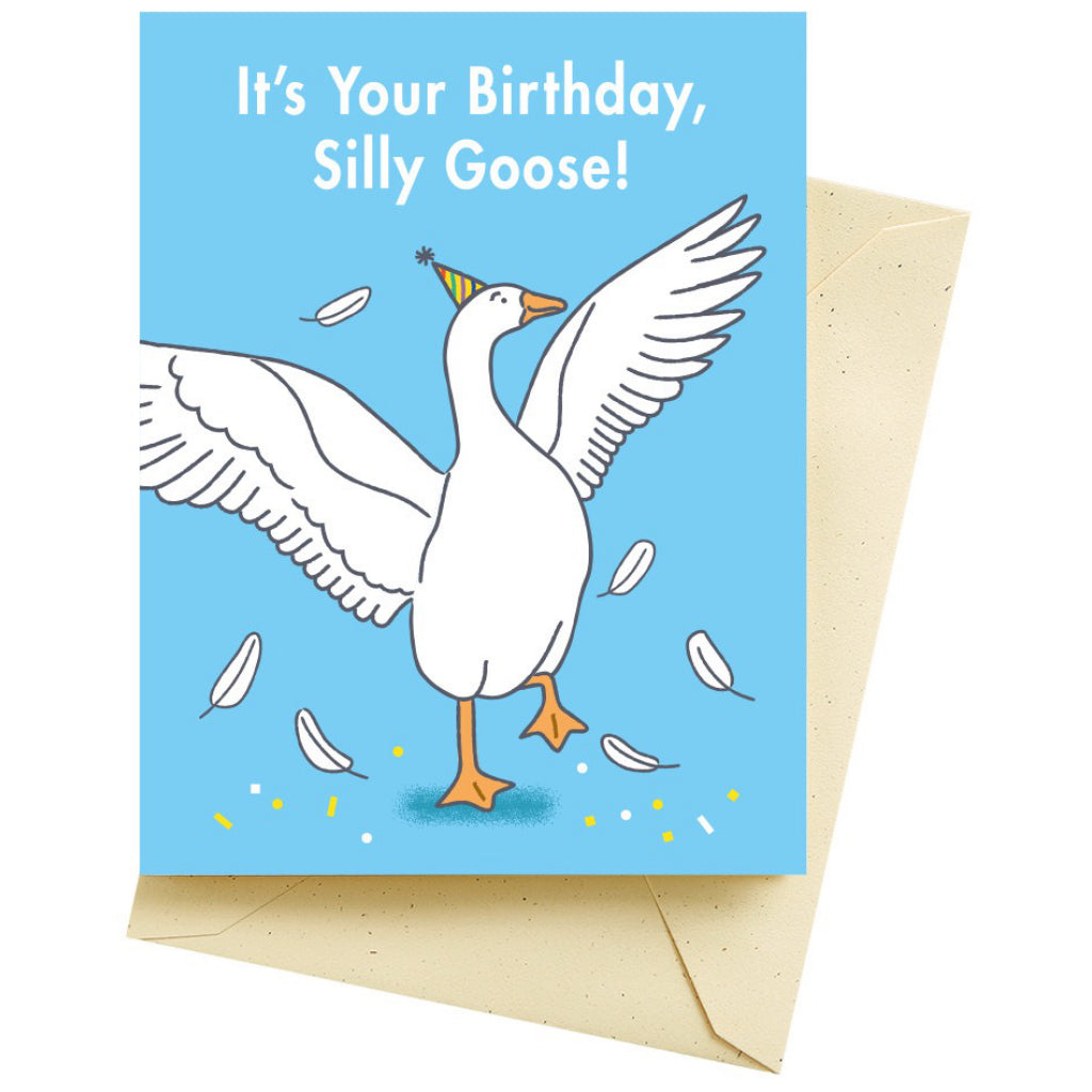 Silly Goose Birthday Card.