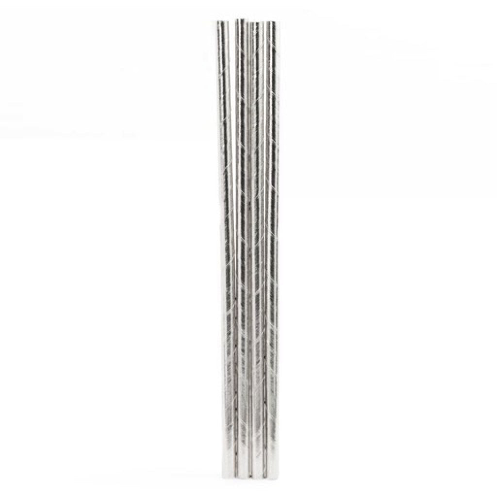 Silver Paper Straws