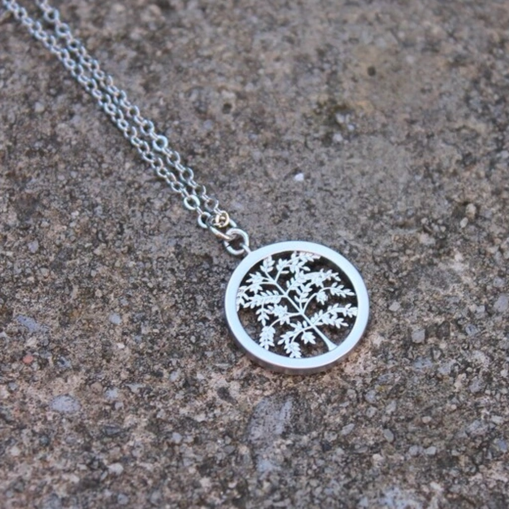 Silver Tree Necklace.