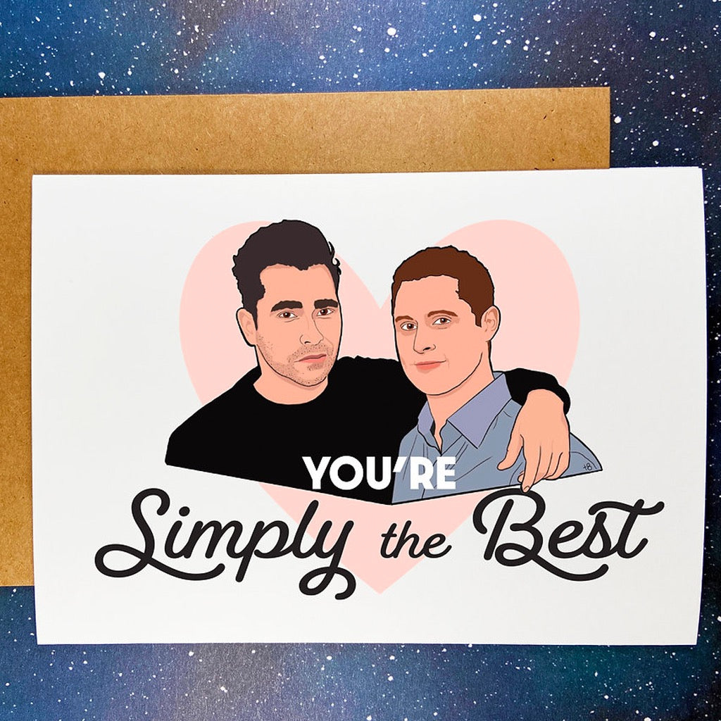 Simply The Best David and Patrick Card.
