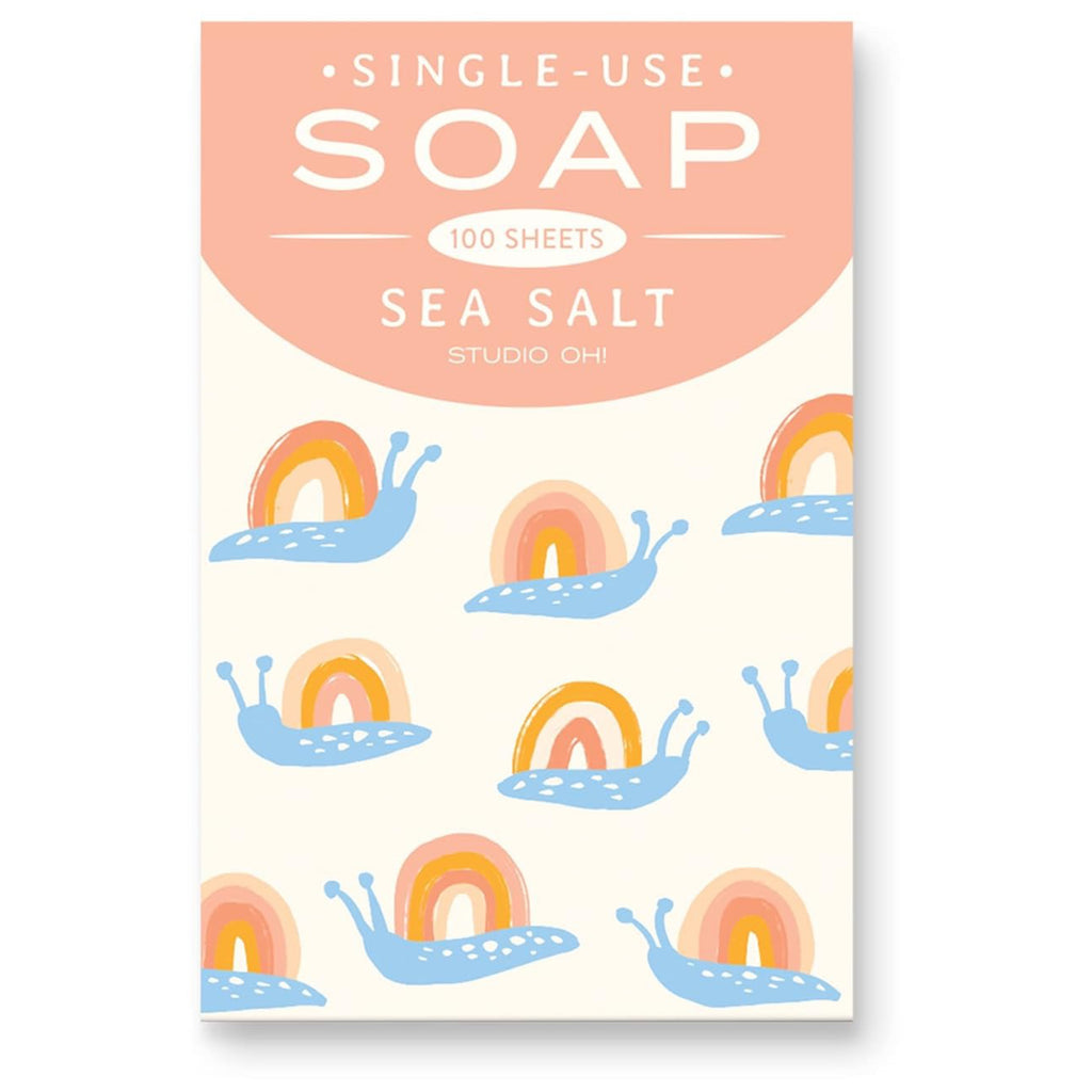 Single-Use Soap Sheets Rainbow Snails.