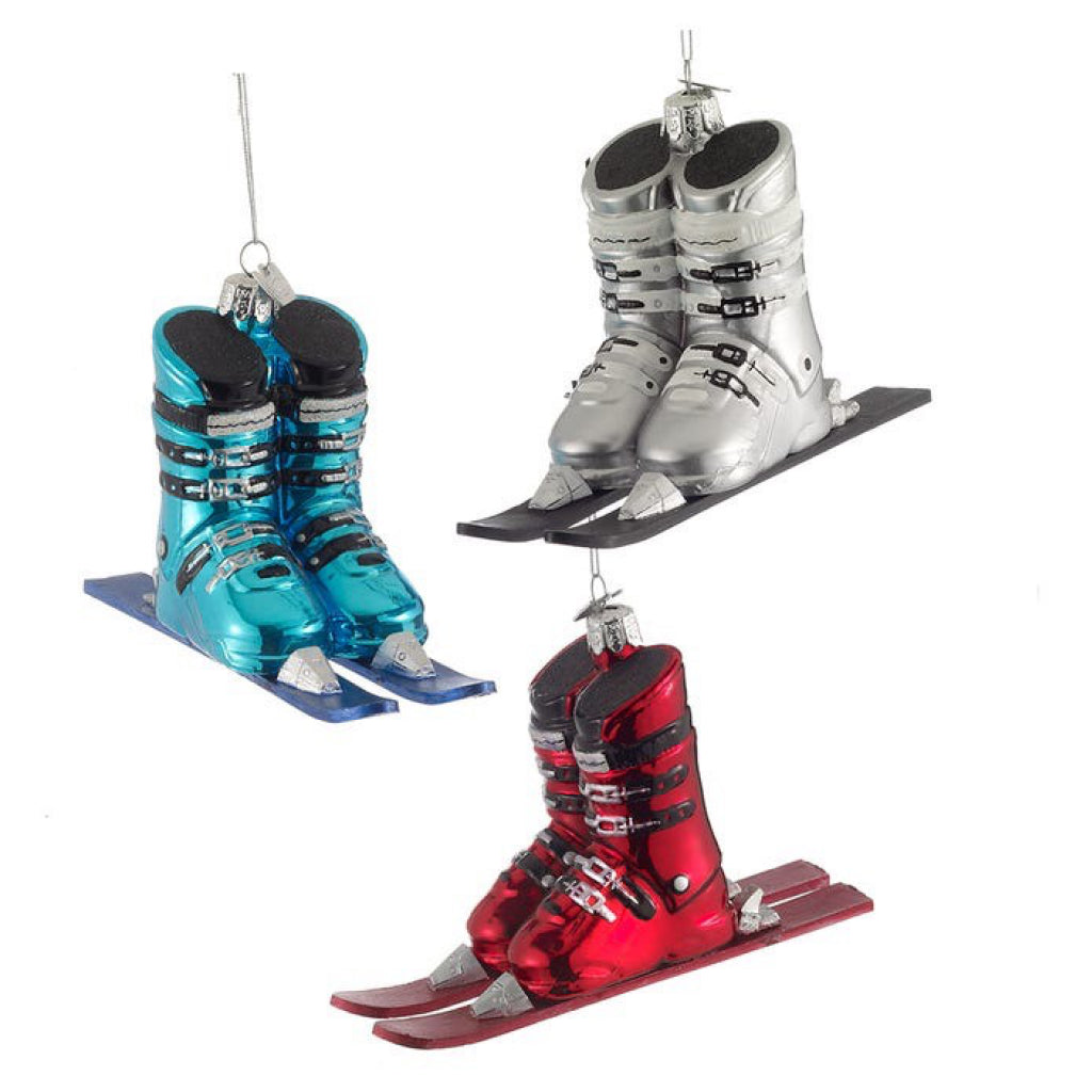 Skis  Boots Ornament