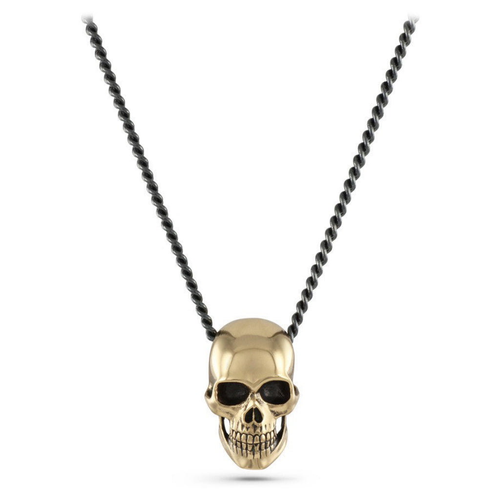 Skull Necklace Bronze