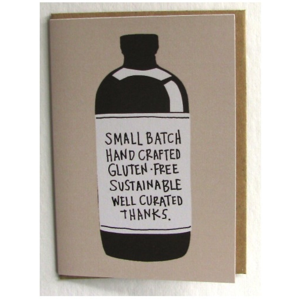Small Batch Solo Thanks Card