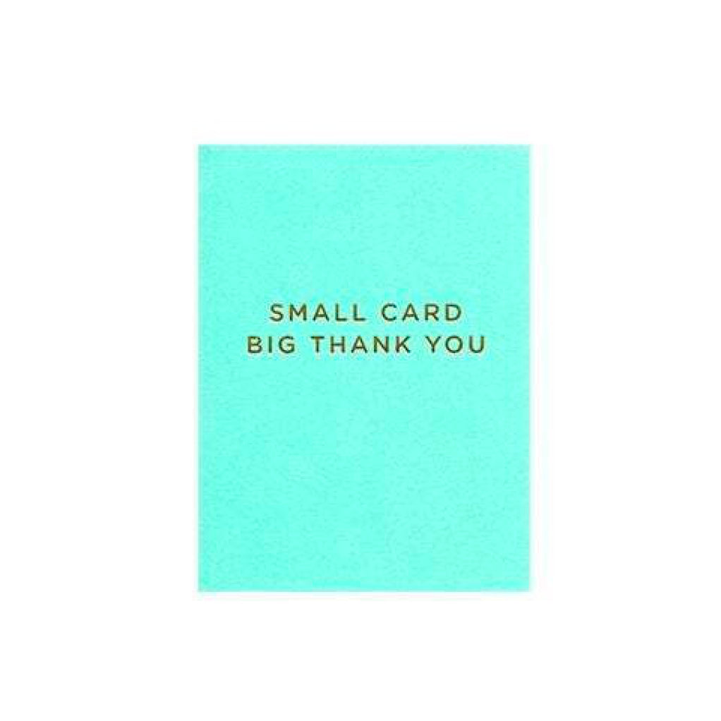 Small Card Big Thank You Mini Card.