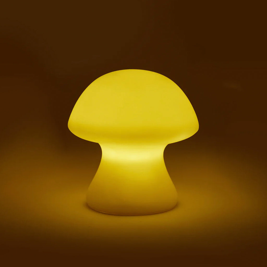 Small Mushroom Light lit up.