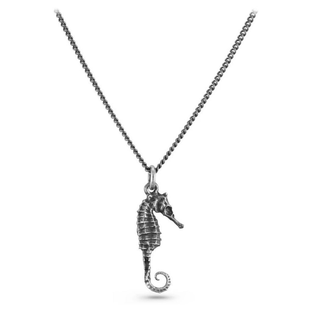 Small Seahorse Necklace Silver
