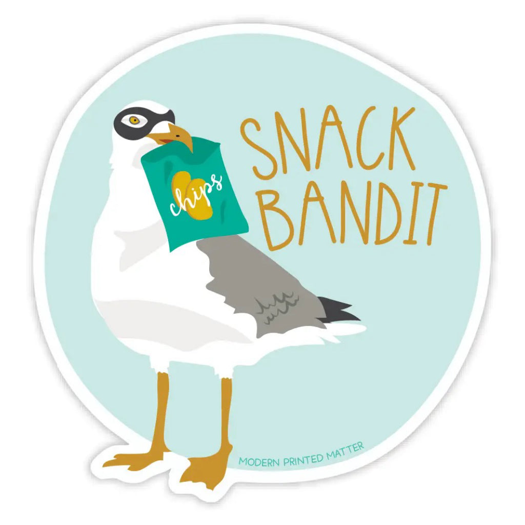 Snack Bandit Sticker.