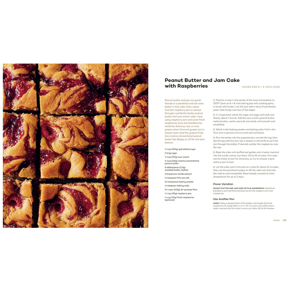 Snacking Bakes Peanut butter and jelly cake.