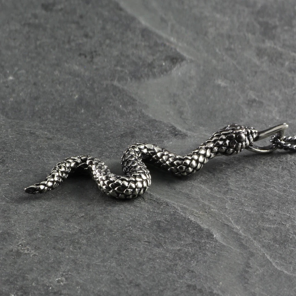 Snake Necklace Silver