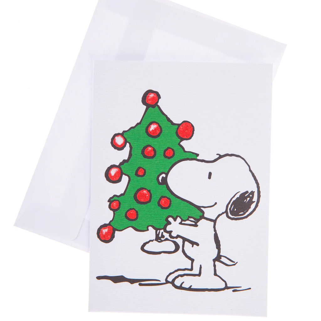 Snoopy Tree Petite Classic Boxed Cards Envelope