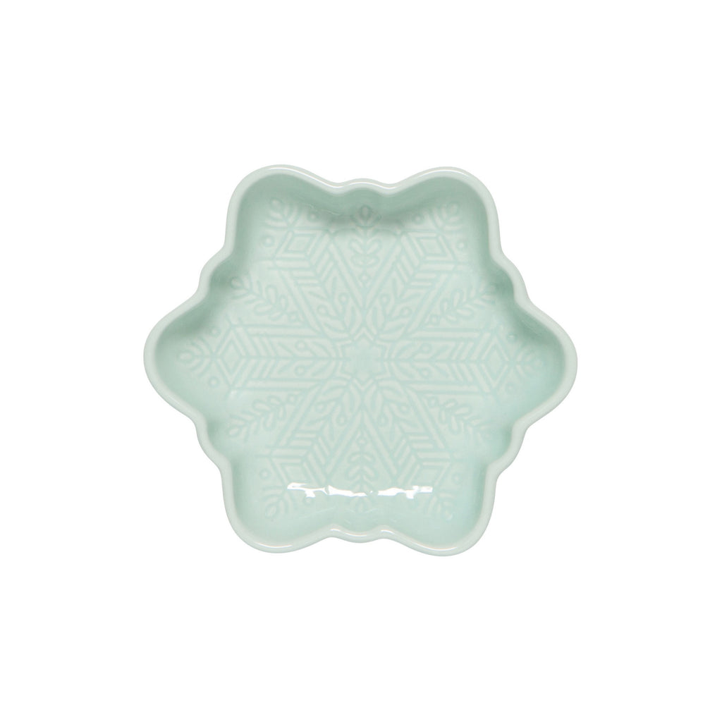 Snowflake Dipping Dishes Green