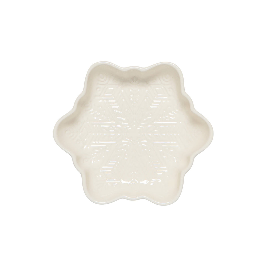Snowflake Dipping Dishes Ivory