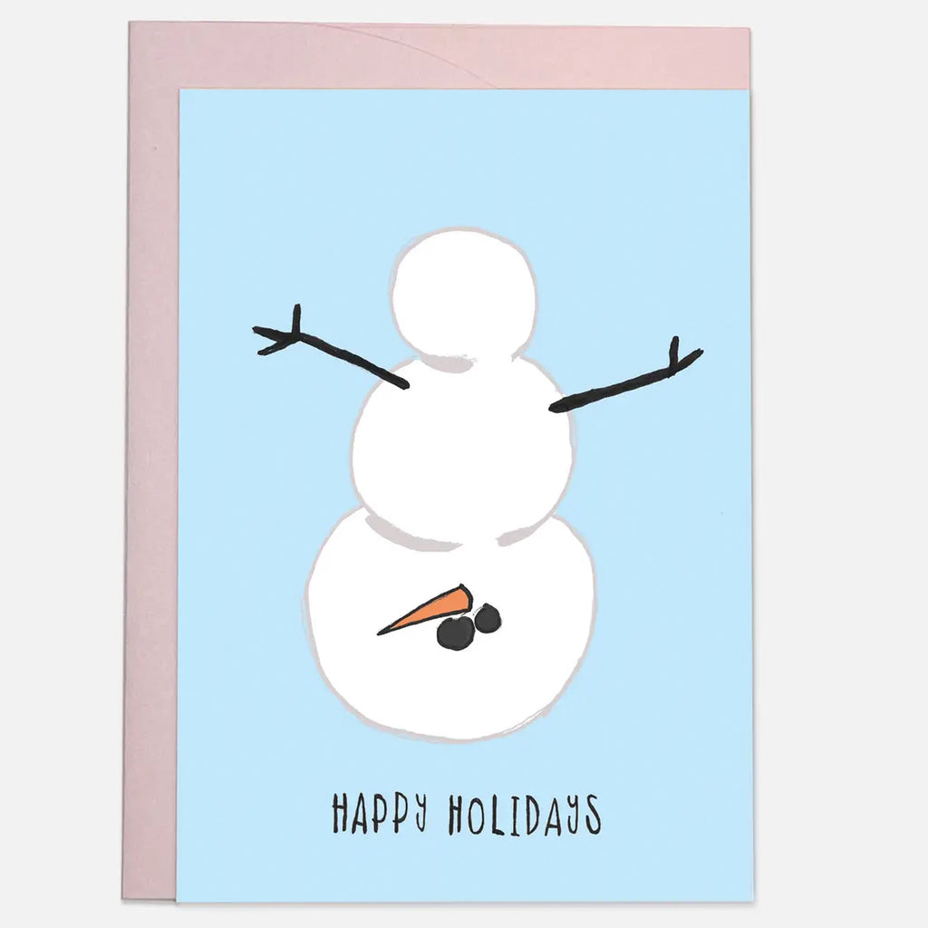 Snowman Carrot Card.