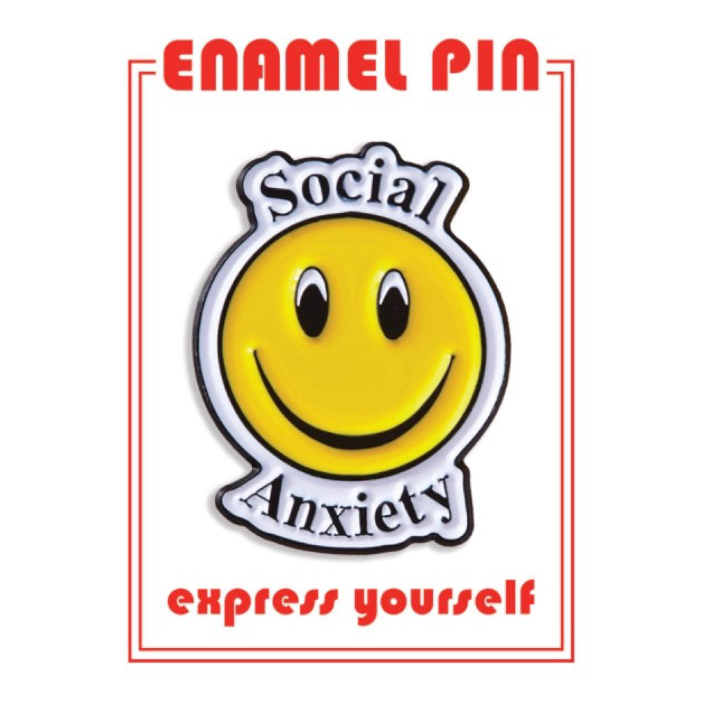 Social Anxiety Enamel Pin