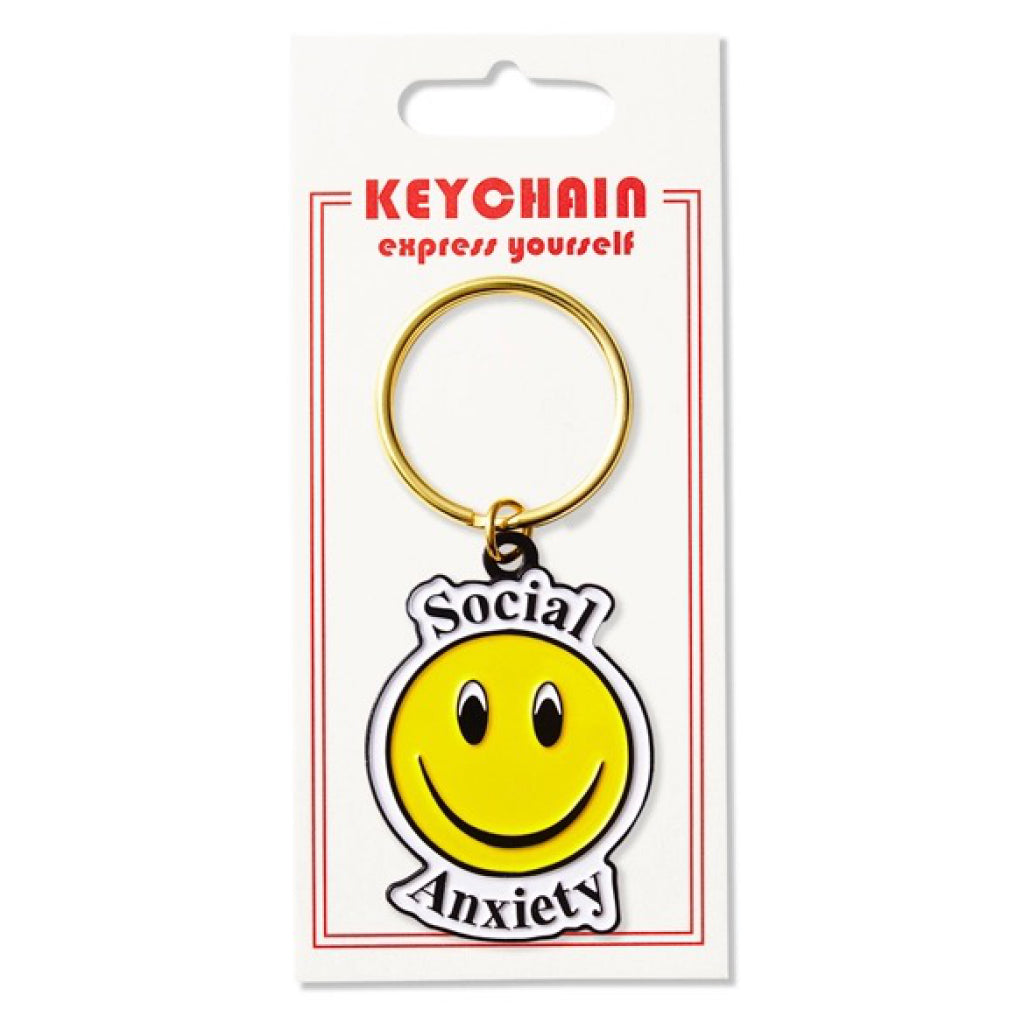 Social Anxiety Keychain Packaging
