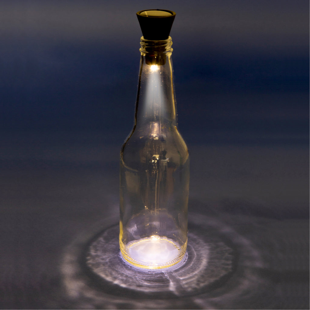Solar Bottle Light with clear bottle.