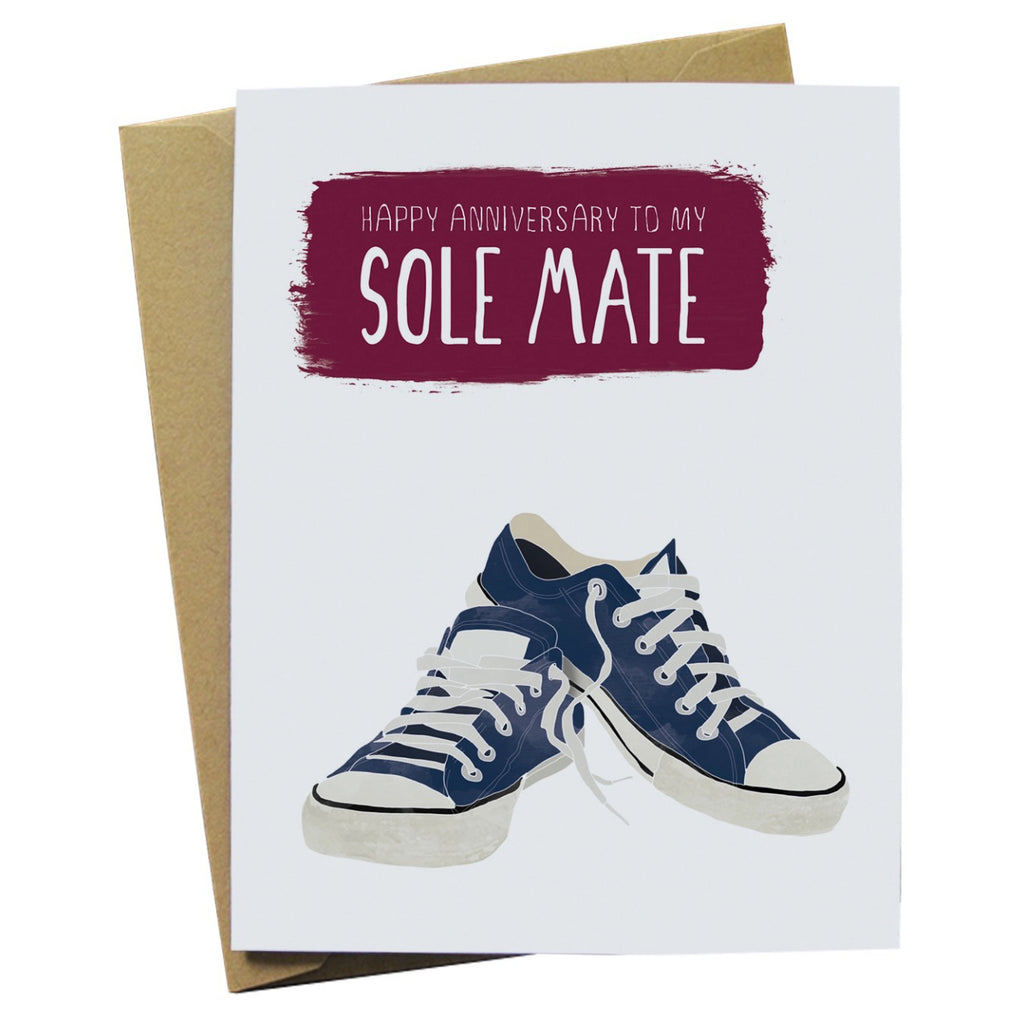 Sole Mate Sneakers Anniversary Card