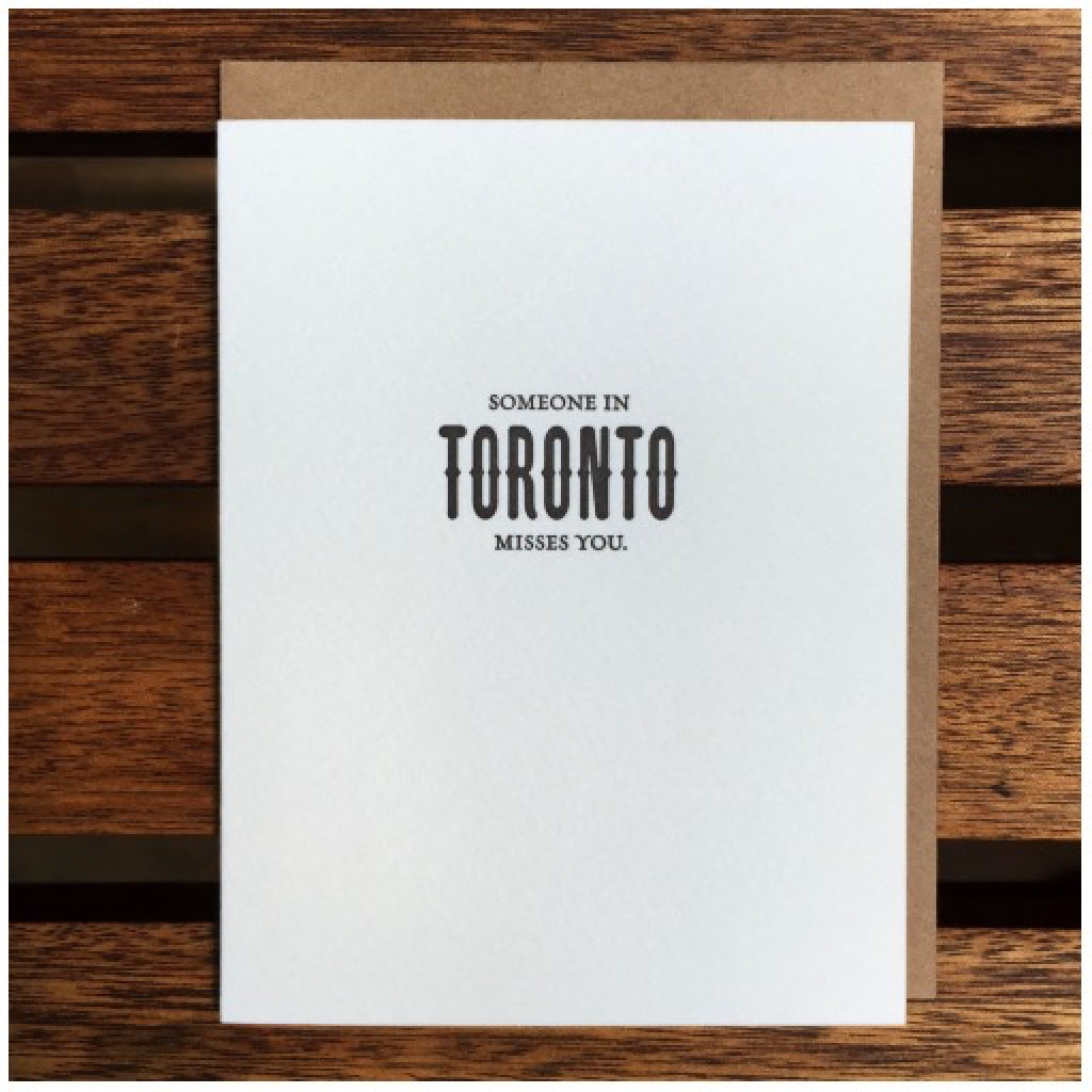Someone In Toronto Misses You Card