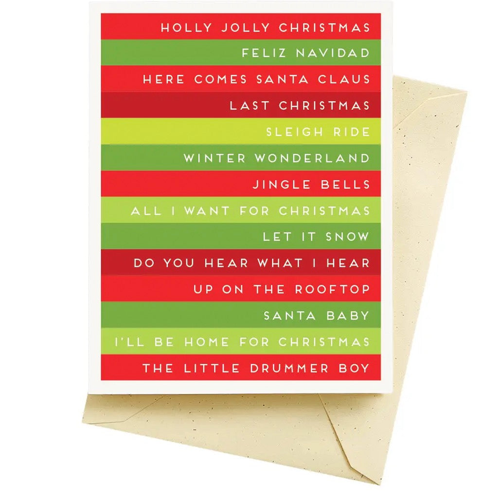 Song Stripes Holiday Card.