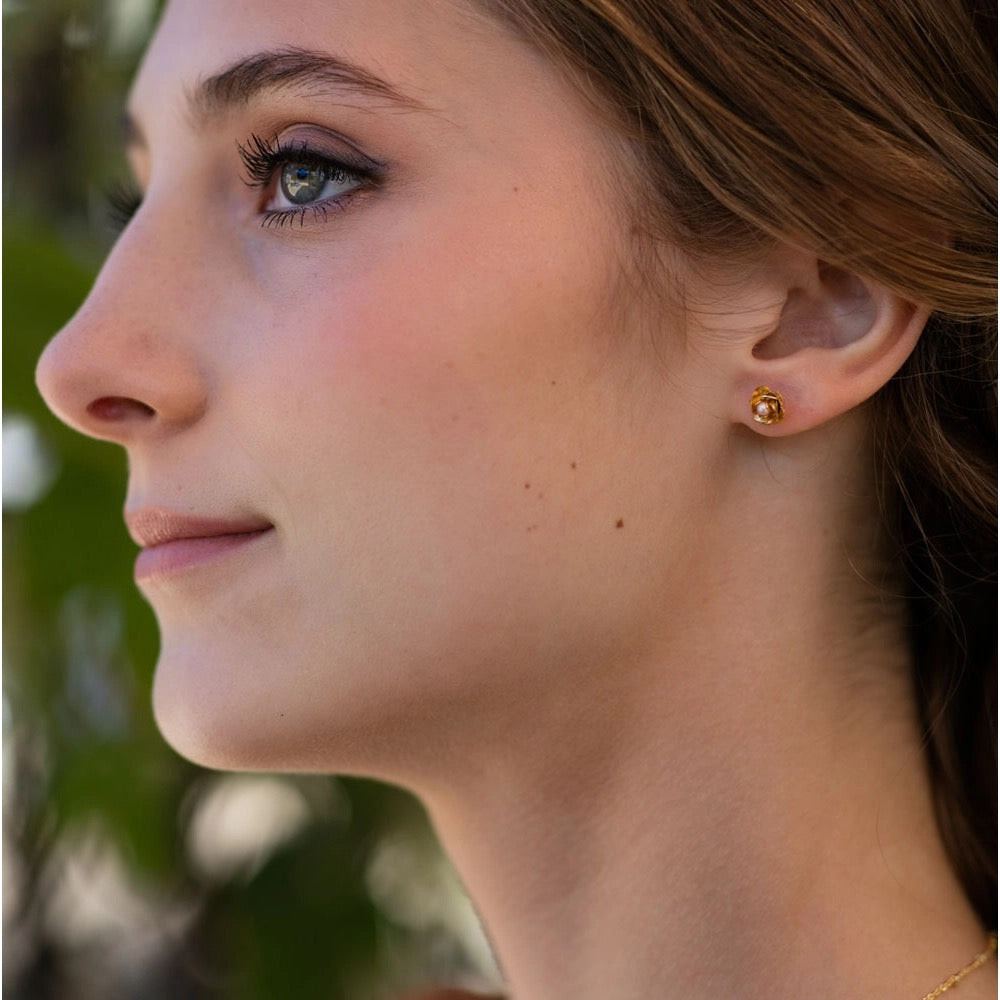 Sonoma Rose Stud Earrings Lifestyle