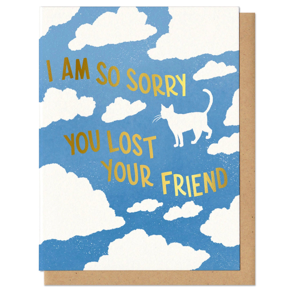 Sorry You Lost Your Cat Friend Card