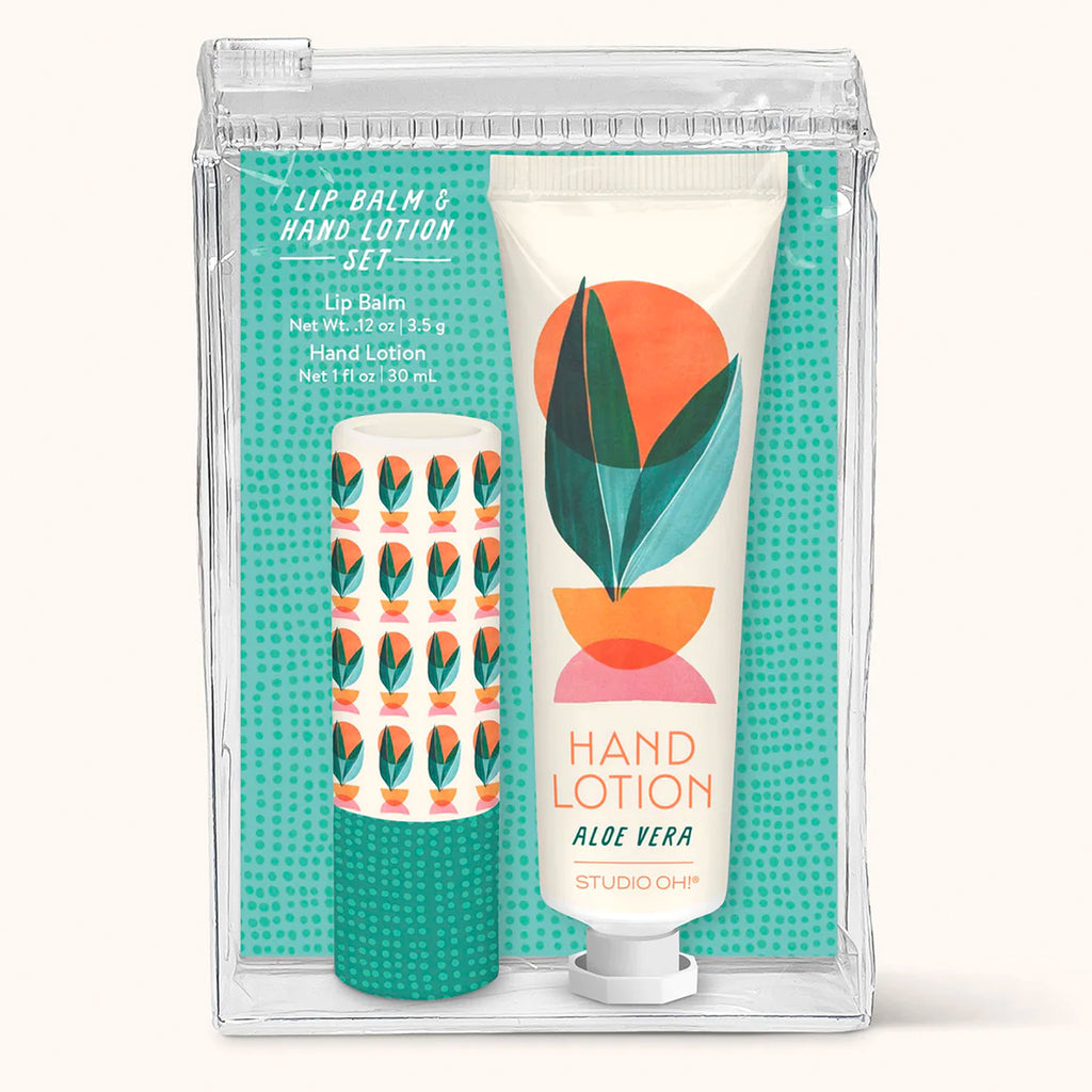 Southwest Desert Lip Balm & Hand Lotion Set packaging.