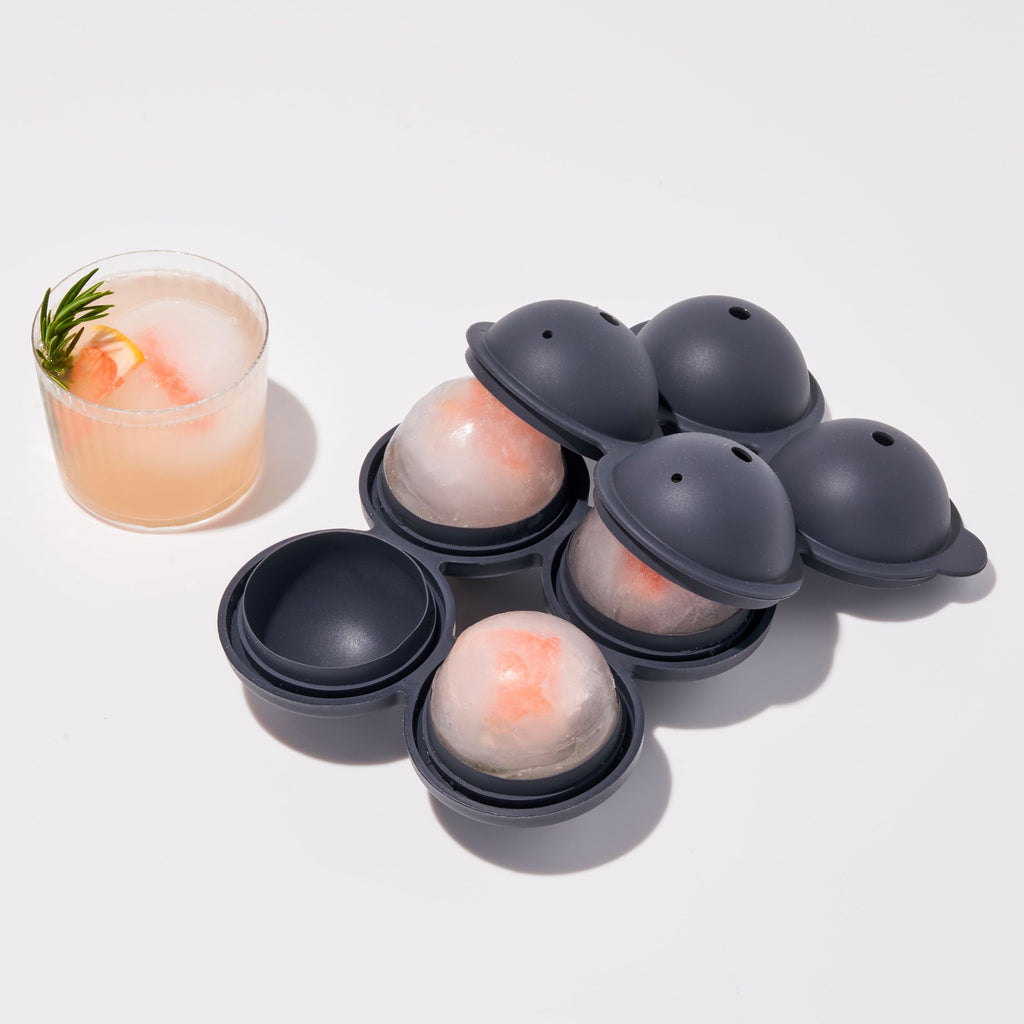 Sphere Ice Tray Charcoal Lifestyle