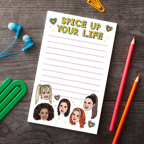 Spice Girls Spice Up Your Life Notepad Lifestyle