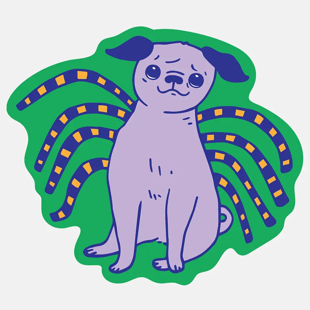 Spider Pug Sticker.