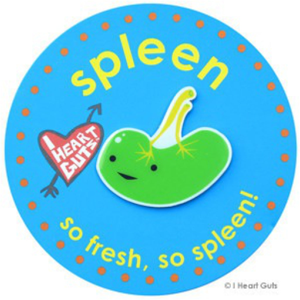 Spleen Lapel Pin package
