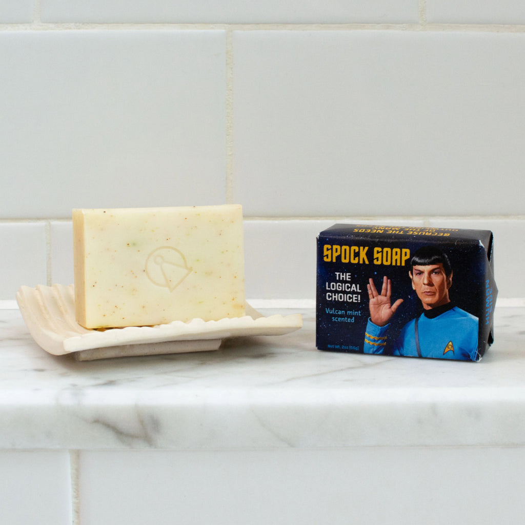 Spock Soap on ledge.