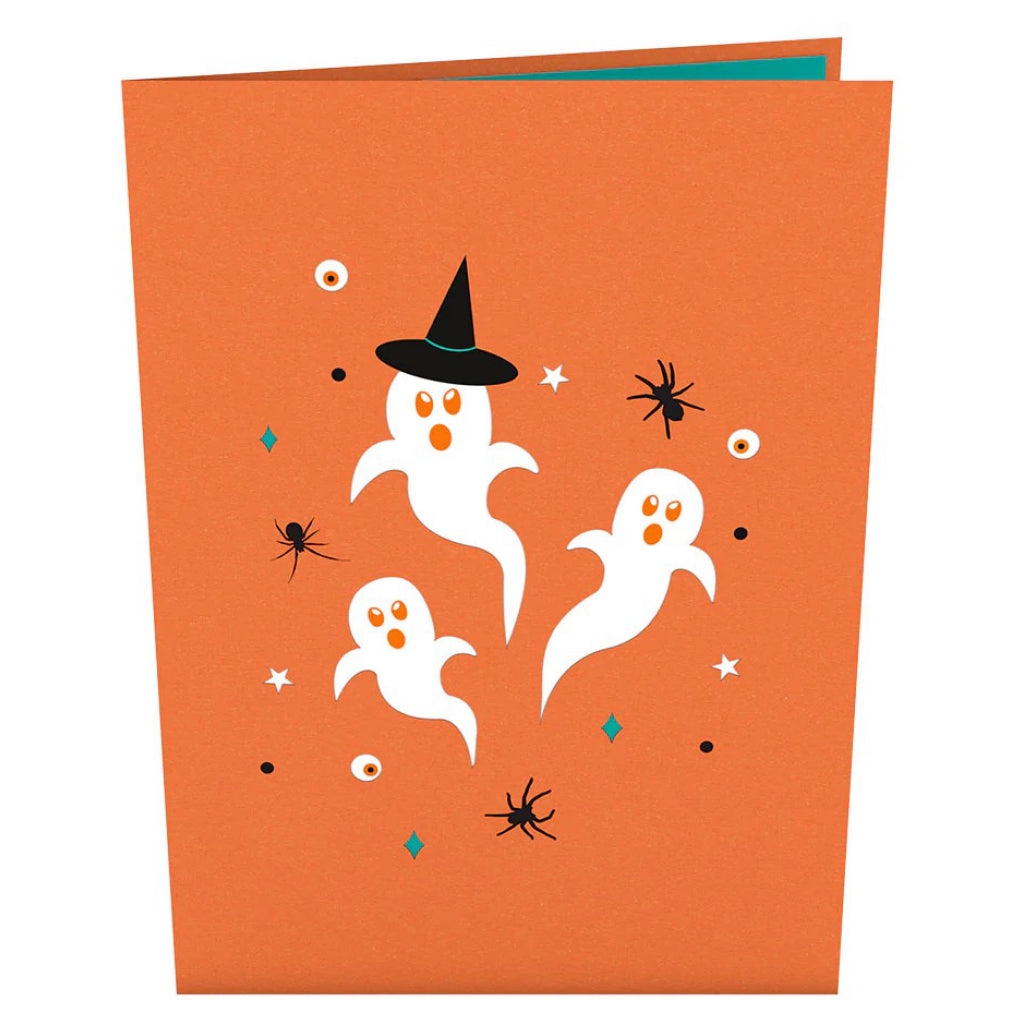 Spooky 3D Pop Up Card front view.