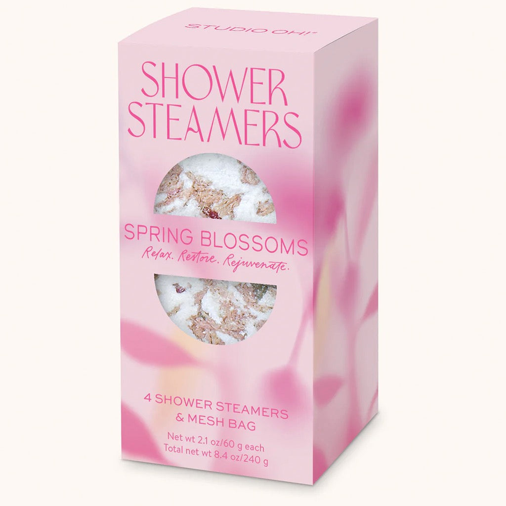 Spring Blossoms Shower Steamers angle view.