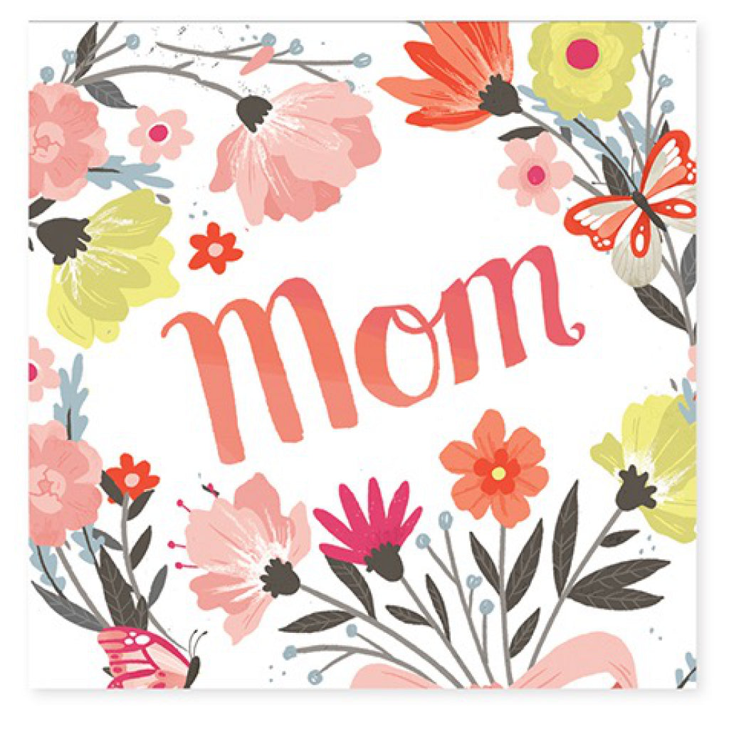 Springtime Bouquet Mothers Day Pop-Up Card Front