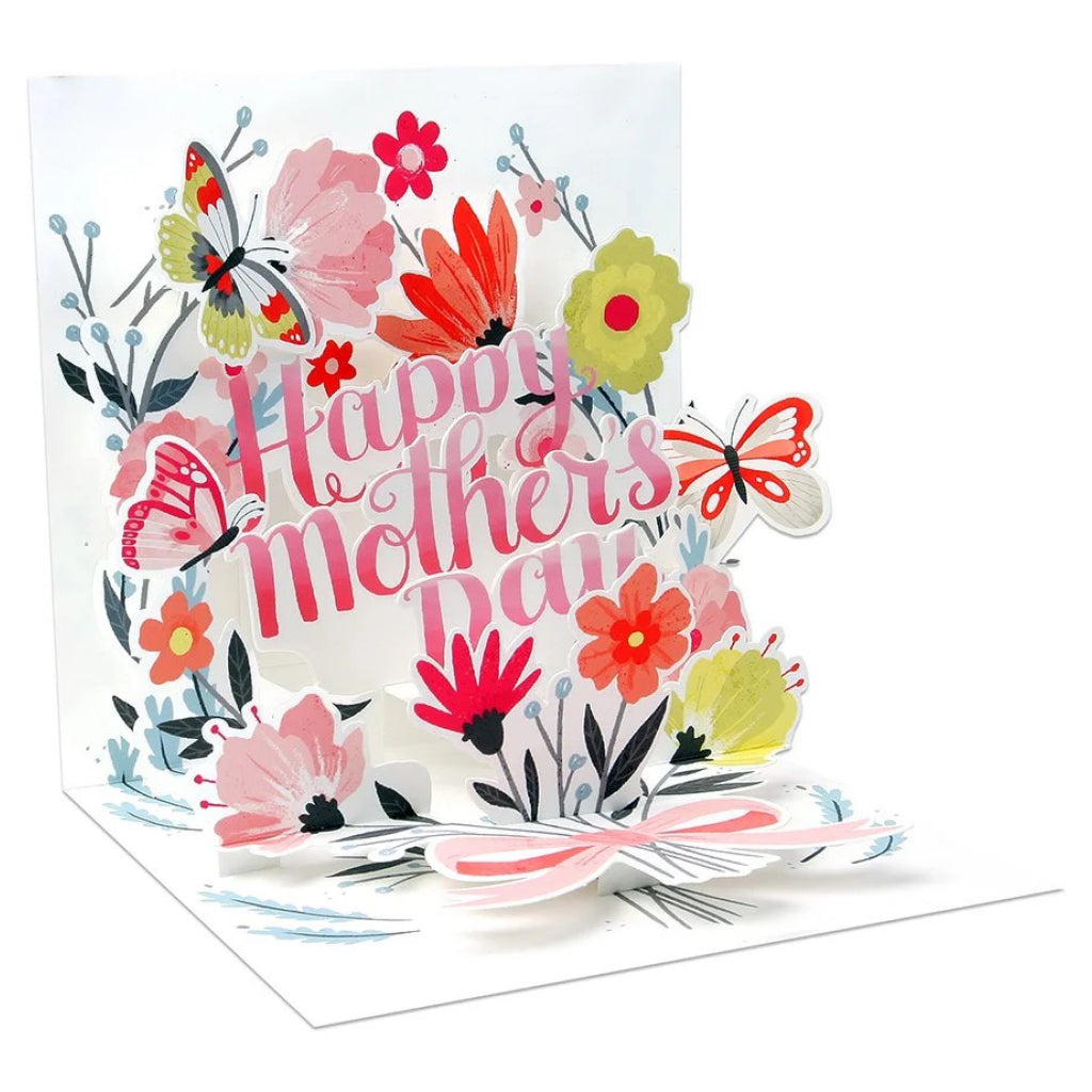 Springtime Bouquet Mothers Day Pop-Up Card