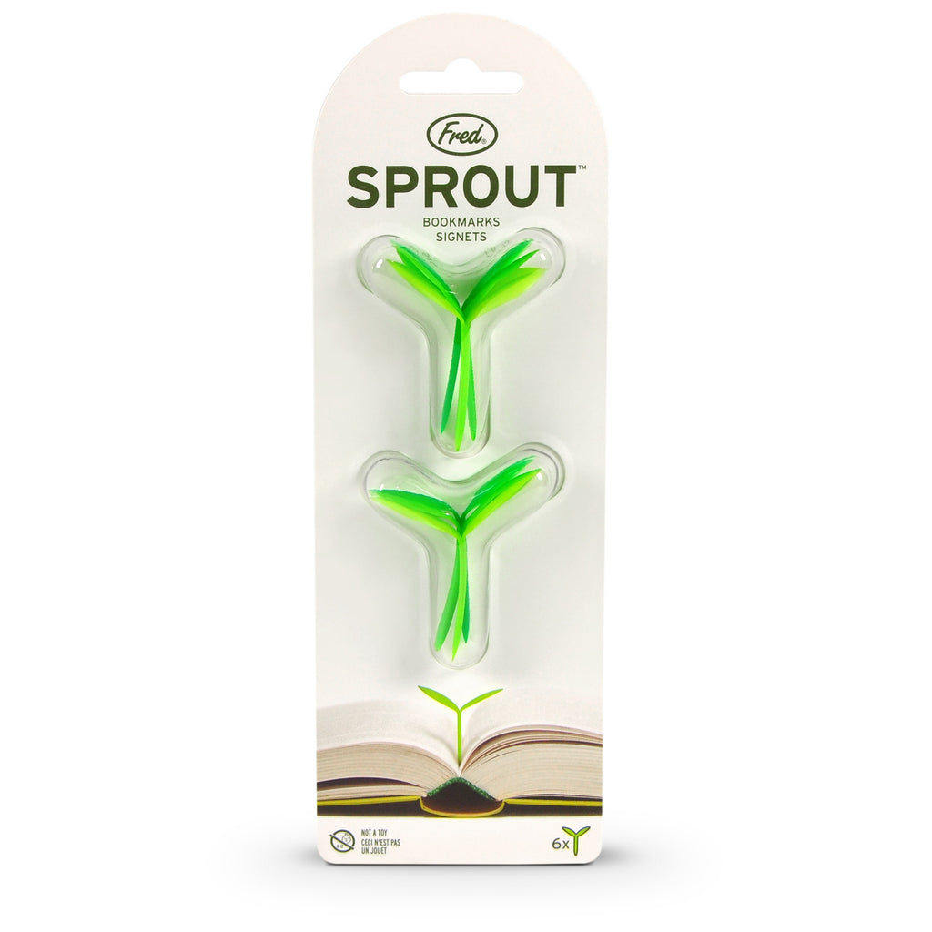 Sprout Bookmarks packaging.