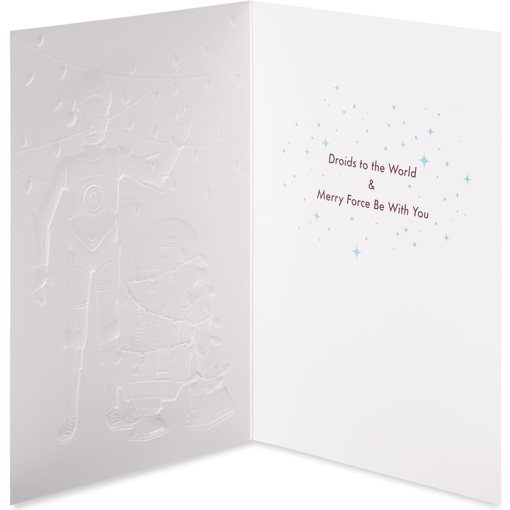 Star Wars R2D2 C3PO Boxed Holiday Cards inside.