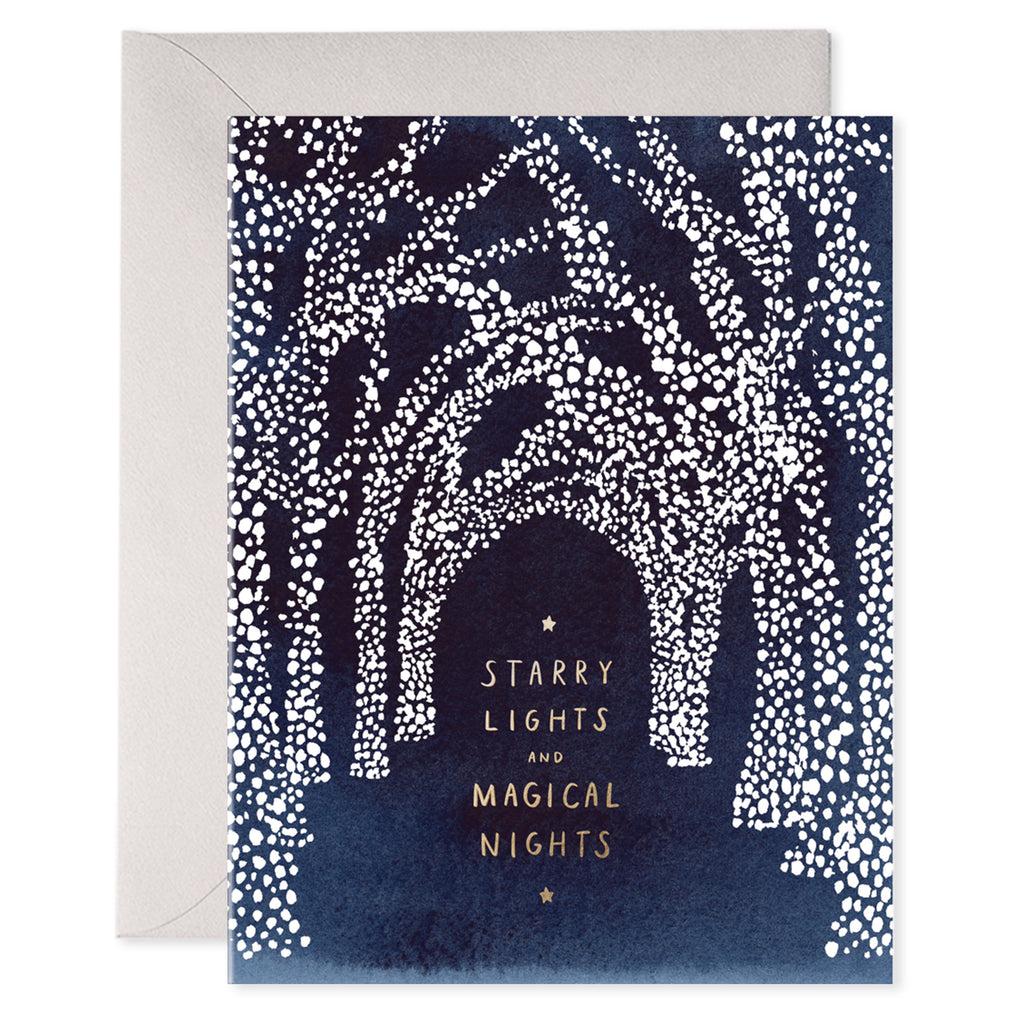Starry Lights  Magical Nights Holiday Card