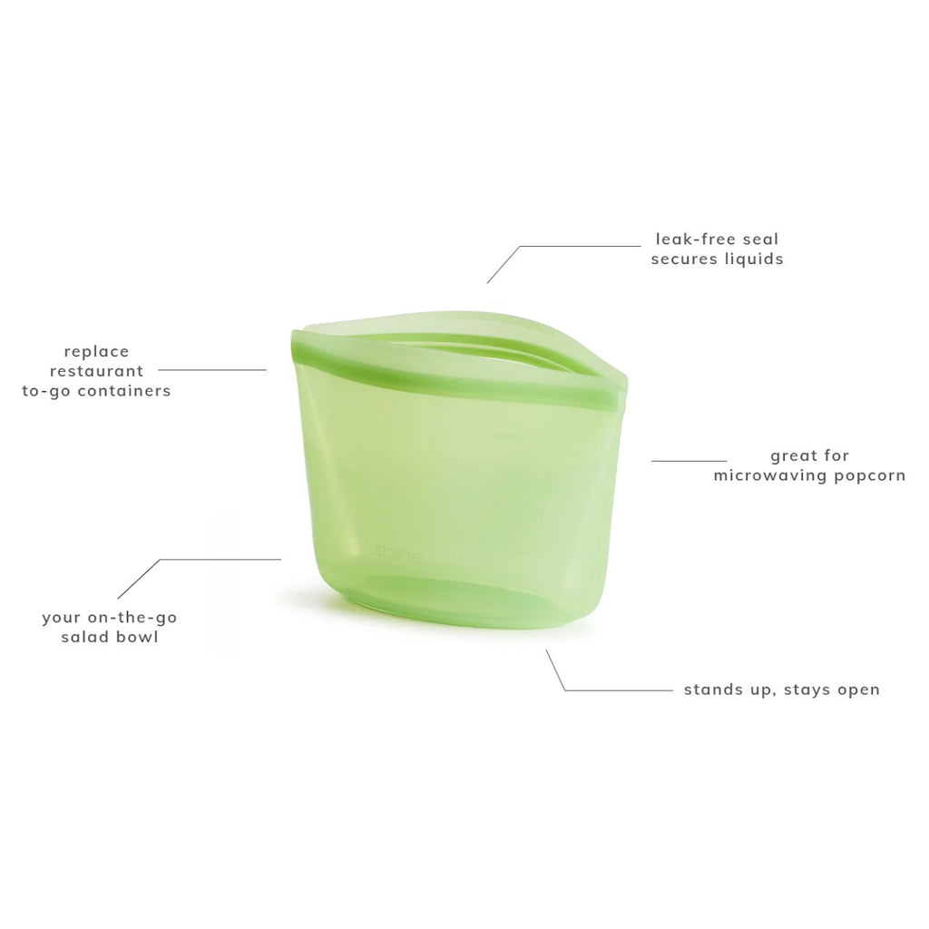 Stasher Silicone Bowl 2-Cup details.