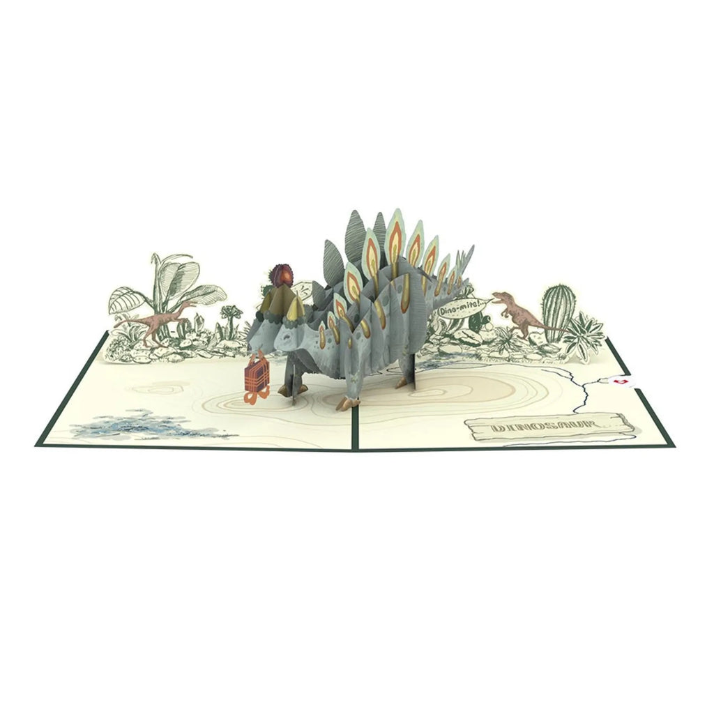 Stegosaurus Happy Birthday 3D Pop Up Card