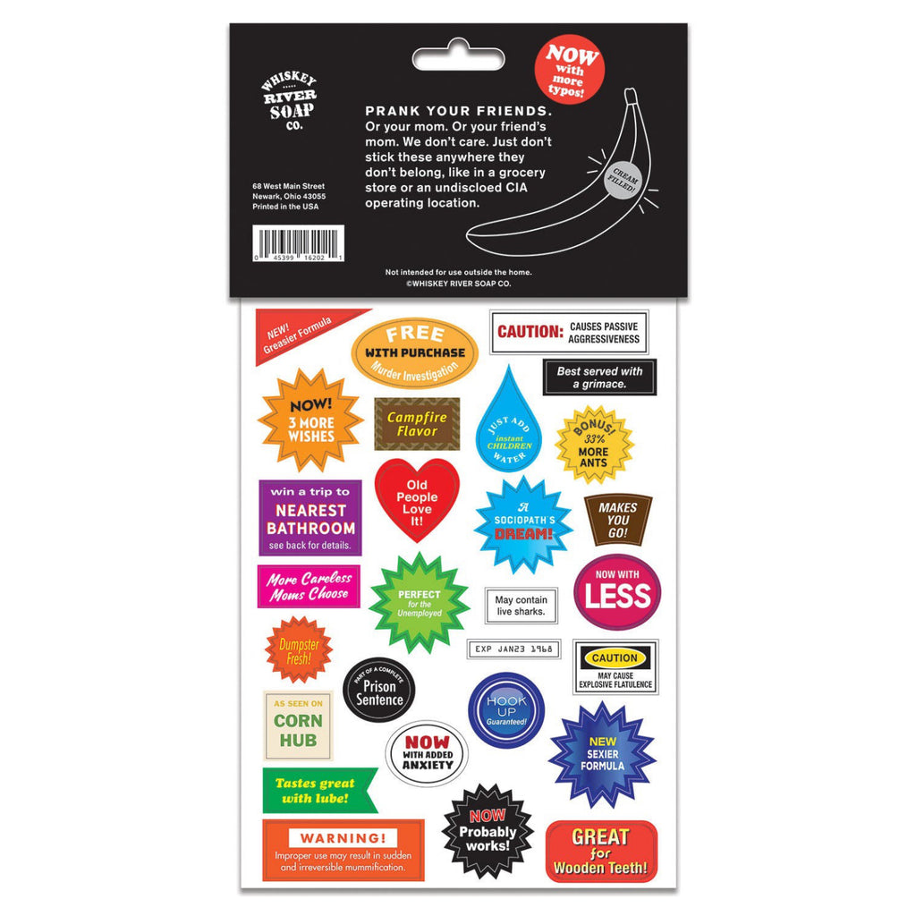 Stick It Prank Stickers Back
