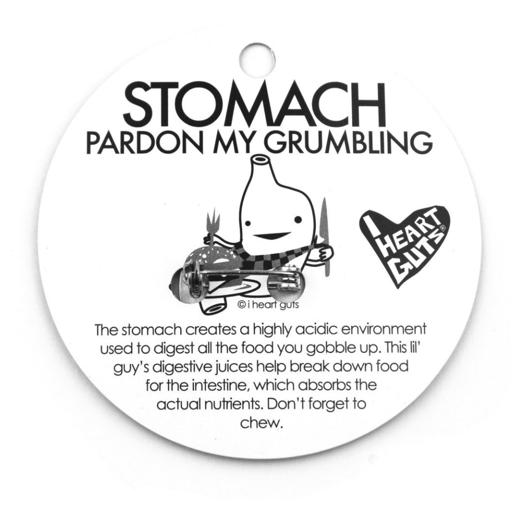 Stomach Lapel Pin Info