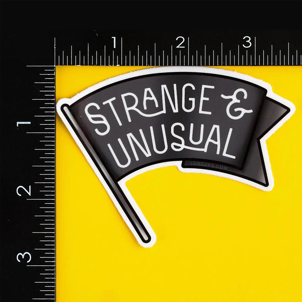 Strange & Unusual Sticker | LuxCups Creative – Outer Layer