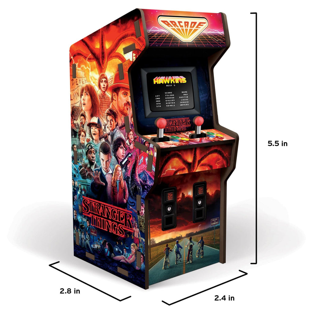 Stranger Things Arcade Desk Caddy With Dimensions