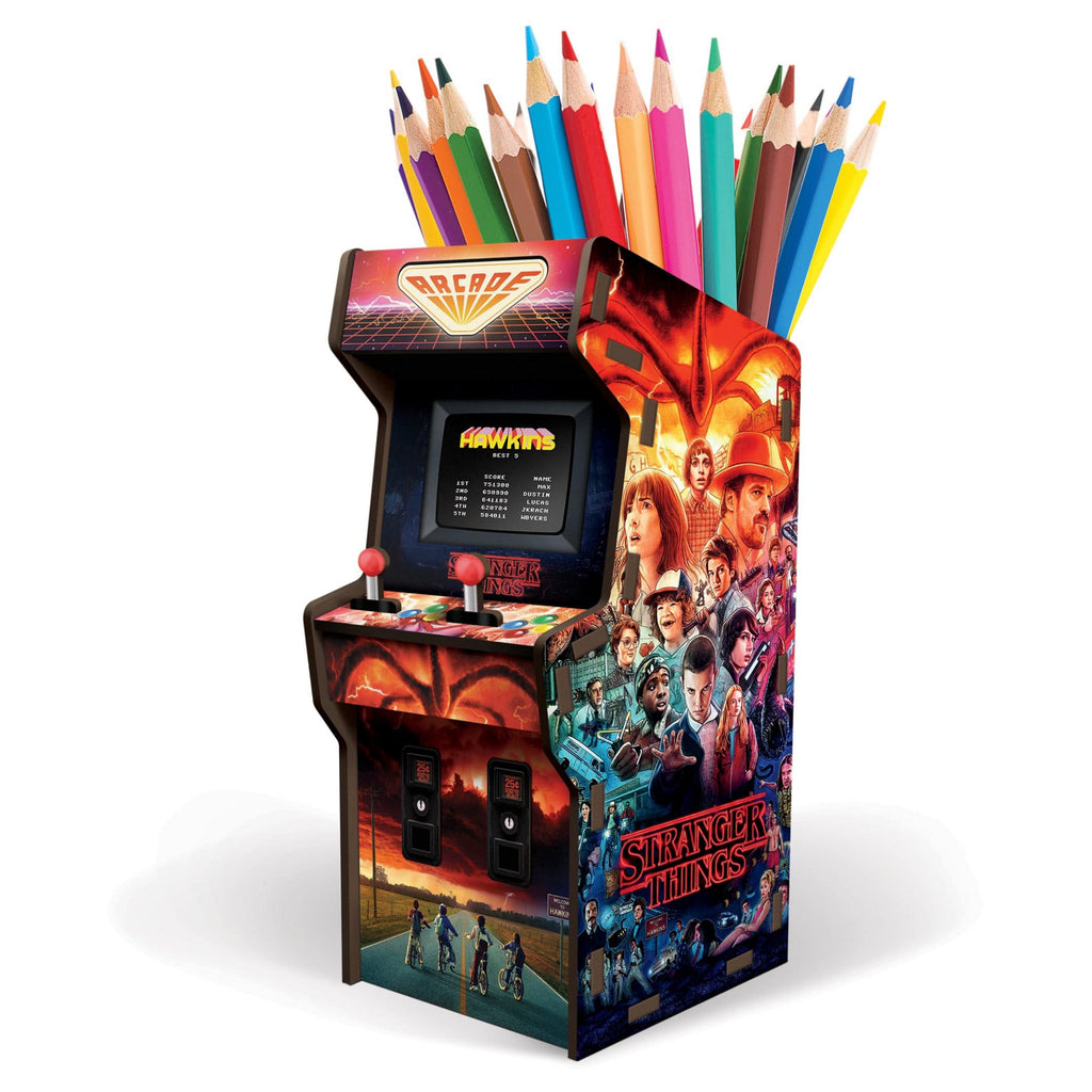 Stranger Things Arcade Desk Caddy With Pencils