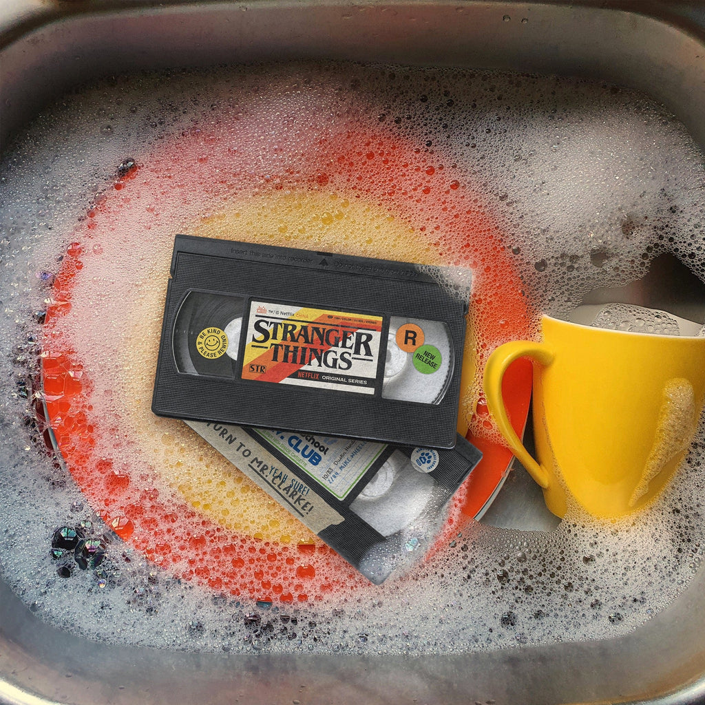 Stranger Things VHS Sponges In Sink