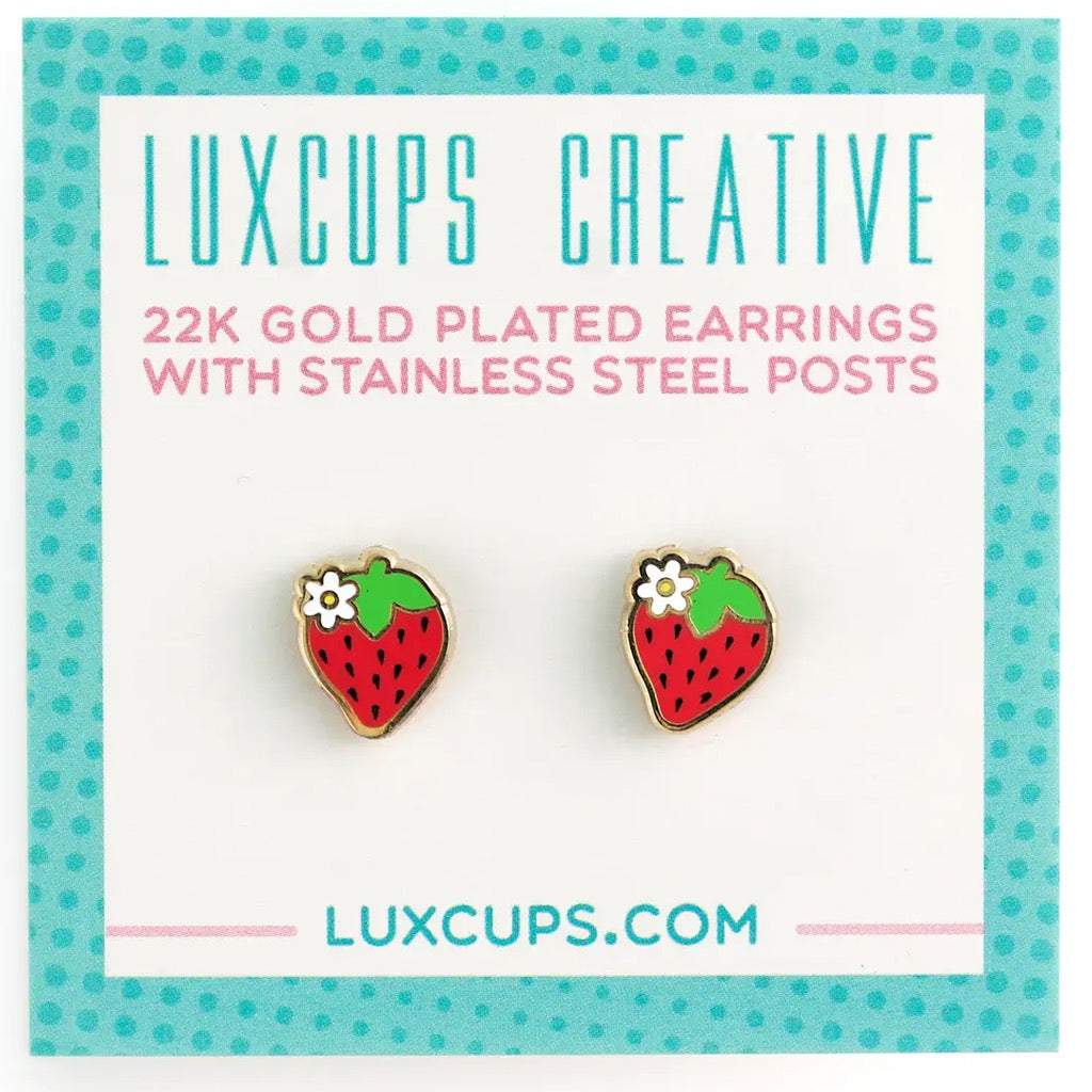 Strawberry Fields Earrings packaging.