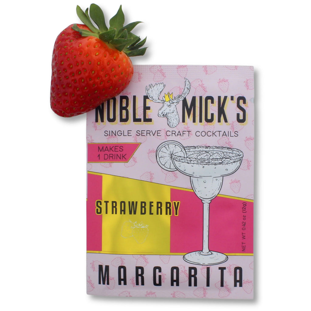Strawberry Margarita Single Serve Cocktail Mix.
