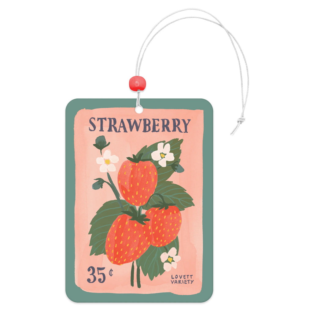 Strawberry Seeds Car Air Freshener.